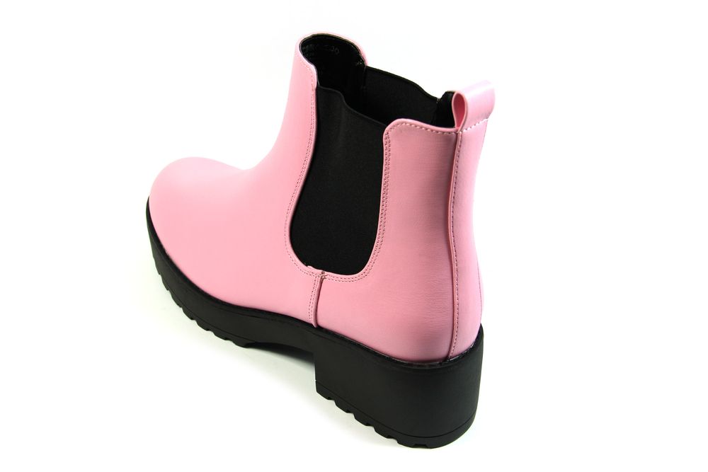 Женские ботинки EVEN&ODD Розовый с черным 43 #11790